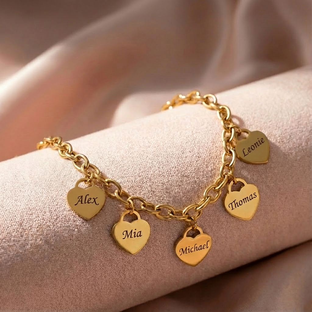 Herz-Armband mit persönlicher Gravur