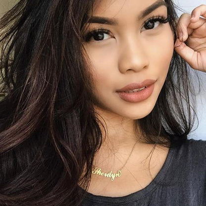 Personalisierte Namenshalskette