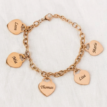 Herz-Armband mit persönlicher Gravur