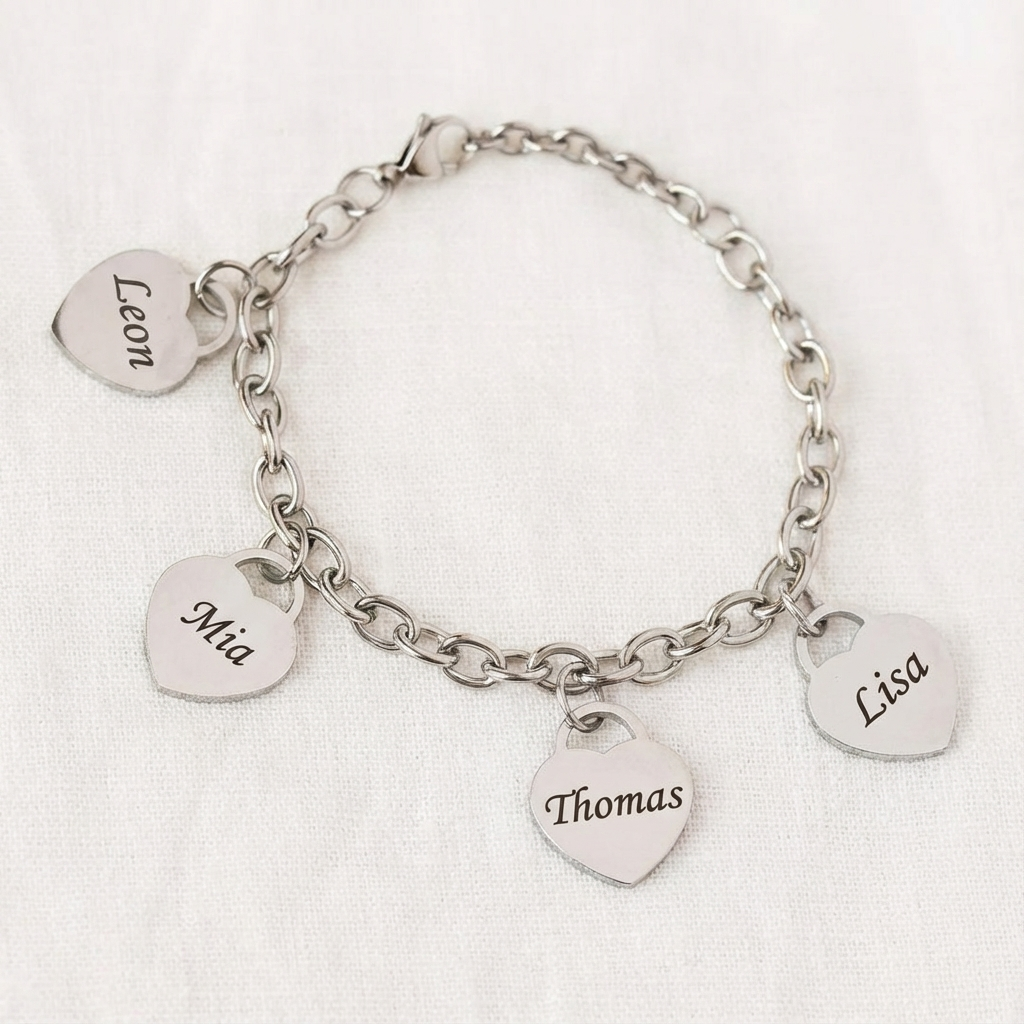 Herz-Armband mit persönlicher Gravur