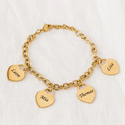 Herz-Armband mit persönlicher Gravur