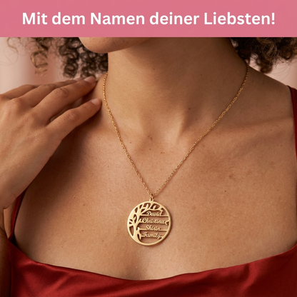 Personalisierte Namensbaum-Halskette